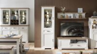 Vitrine JASMIN Standvitrine Pinie hell Artisan Eiche...
