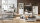 Schrank JASMIN Kommode Highboard Pinie hell Artisan Eiche mit LED 93x150