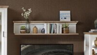 Wandboard JASMIN Wandregal Regal Pinie hell und Artisan Eiche 142x29 cm