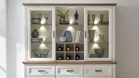 Buffet JASMIN Vitrine in Pinie Hell und Artisan Eiche mit...