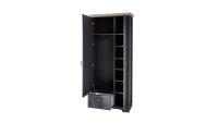 Garderobenschrank JASMIN Flurmöbel in graphit und Artisan Eiche 93x204