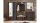 Garderobenschrank JASMIN Flurmöbel in graphit und Artisan Eiche 93x204