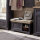 Bank JASMIN Schuhschrank mit Kissen graphit und Artisan Eiche 93x49 cm