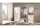 Bank JASMIN Schuhschrank mit Kissen Pinie hell und Artisan Eiche 93x49