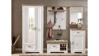 Garderobenset 3 JASMIN Garderobe in Pinie hell und...