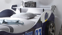 Autobett ENERGY MDF Kinderbett Bett blau lackiert inkl. Beleuchtung