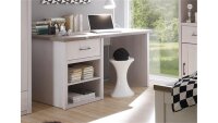 Jugendzimmer LUCA Komplettset 1 Pinie weiß und Trüffel 5-teilig