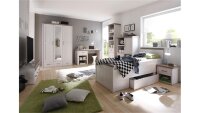 Jugendzimmer LUCA Komplettset 2 Pinie weiß und...