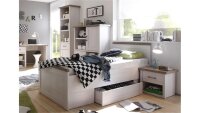 Jugendzimmer LUCA Komplettset 2 Pinie weiß und...