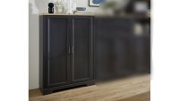 Aktenschrank 11 JASMIN in graphit grau Akzente Artisan Eiche