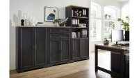 Aktenschrank 11 JASMIN in graphit grau Akzente Artisan Eiche