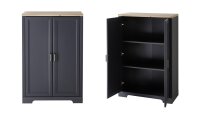 Arbeitszimmer-Set JASMIN 5-teilig in graphit grau Artisan...