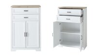 Arbeitszimmer-Set JASMIN 5-teilig Pinie hell weiß Artisan Eiche