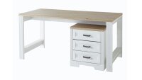 Arbeitszimmer-Set JASMIN 5-teilig Pinie hell weiß Artisan Eiche