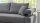Ecksofa DREAM L Stoff grau motorische Sitztiefenverstellung