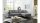 Ecksofa DREAM R Stoff grau motorische Sitztiefenverstellung