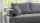 Ecksofa DREAM R Stoff grau motorische Sitztiefenverstellung