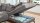 Ecksofa SILVER OTR Stoff stone motorische Sitztiefenverstellung
