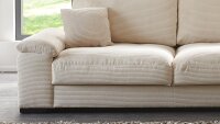 Ecksofa R Angel Lincoln Cord Creme Nosagunterfederung