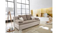 Dauerschläfer LINCOLN Schlafsofa Sofa in greige mit...