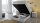 Boxspringbett AMELIE 140 hellgrau mit Bettkasten Topper