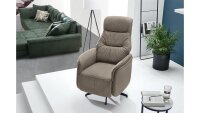 TV-Sessel DORO Stoff vintage beige Taschenfederkern Motor