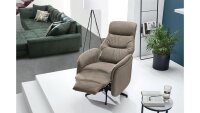 TV-Sessel DORO Stoff vintage beige Taschenfederkern Motor