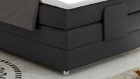 Boxspringbett Carpino Stoff anthrazit Komfortbett mit Motor 120x200 cm