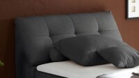 Boxspringbett Carpino Stoff anthrazit Komfortbett mit Motor 120x200 cm
