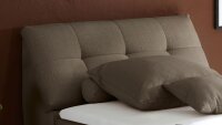 Boxspringbett Carpino Stoff stone Komfortbett mit Motor 120x200 cm