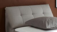Boxspringbett Carpino Stoff silber Komfortbett mit Motor 120x200 cm