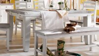 Esstisch OPUS Kiefer massiv vintage used Look Landhaus...