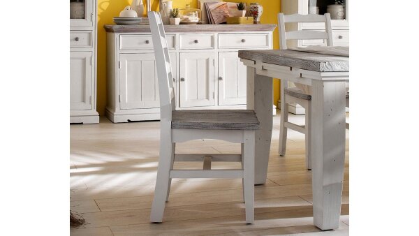 Stuhl OPUS 4er-Set Kiefer massiv vintage used Look Landhaus