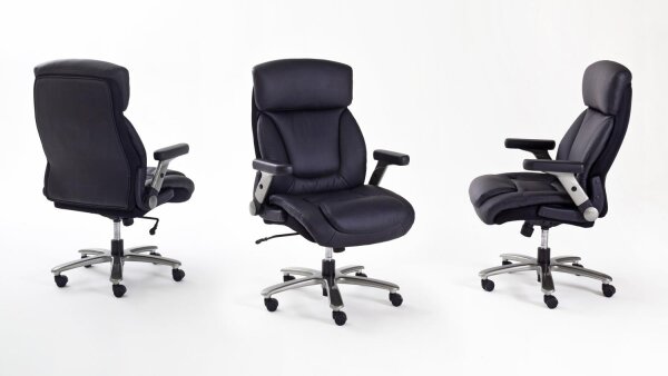 Chefsessel REAL COMFORT RC3 Bürostuhl schwarz verstellbar