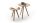 Couchtisch GENNY 2er Set Beistelltisch in Asteiche massiv rund