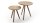 Couchtisch GENNY 2er Set Beistelltisch in Asteiche massiv rund