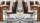 Schwingstuhl PIA 2er-Set Stuhl Freischwinger in antik braun mit Griff