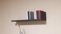 Wandboard BRIGHT Wandregal Regal in graphit mit 1 Ablage...