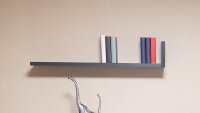 Wandboard BRIGHT Wandregal Regal in graphit mit 1 Ablage...
