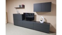 Wandboard BRIGHT Wandregal Regal in graphit mit 1 Ablage Länge 100 cm