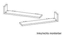 Wandboard BRIGHT Wandregal Regal in graphit mit 1 Ablage Länge 100 cm