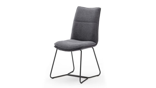 Stuhl HAMPTON 2er Set anthrazit schwarz lackiert