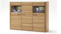 Highboard SENA Kernbuche teilmassiv geölt Kommode
