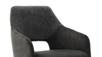 Stuhl MOREDA anthrazit Gestell schwarz 180° Grad...