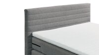Boxspringbett System CARMEN 1 Stoff grau TTFK Topper Motor 100x200