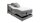 Boxspringbett System CARMEN 1 Stoff grau TTFK Topper Motor 100x200