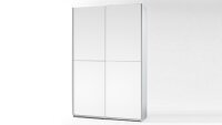 Schwebetürenschrank FAST weiß Garderobenschrank