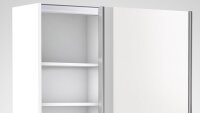 Schwebetürenschrank FAST weiß Garderobenschrank