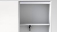 Schwebetürenschrank FAST weiß Garderobenschrank