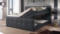 Boxspringbett SACRAMENTO Schlafzimmer anthrazit 180x200